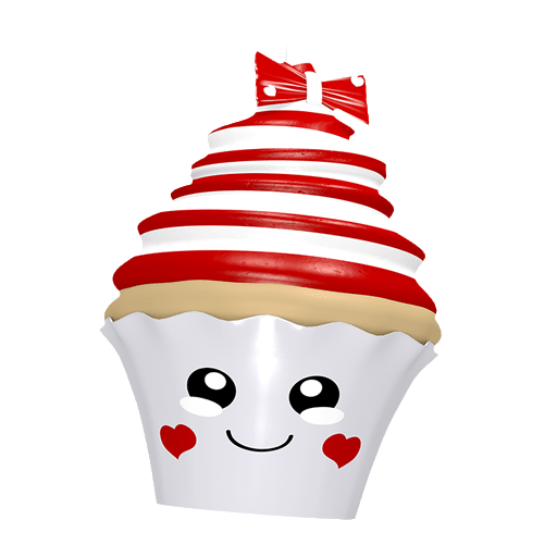 lächelnder Cupcake Sticker
