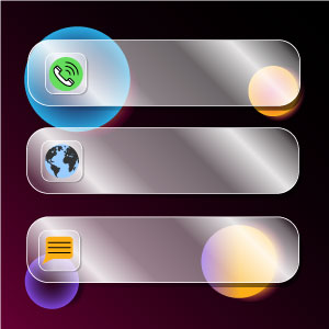 abstraktes Template mit social Media Icons 