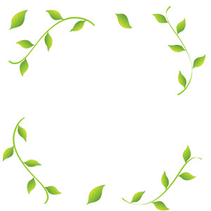 Template mit Rahmen aus Blättern