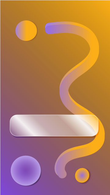 Template mit Verlauf und leuchtenden Formen.