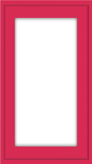 pinker Bilderrahmen mit wei&szligem Hintergrund