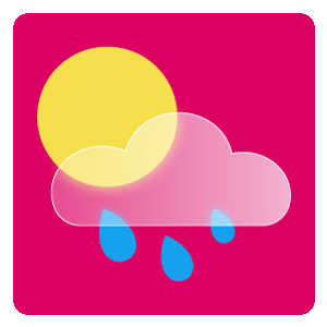 unterschiedlich bewökt und Schauer