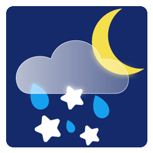 Icon für Nacht: Schneeregen